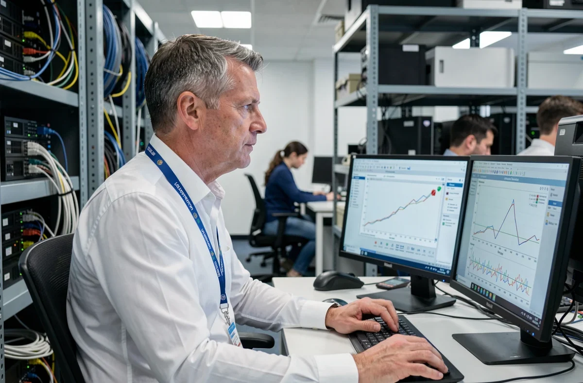 Technicien de Techni Pro Informatique Service assurant la maintenance informatique à Tours